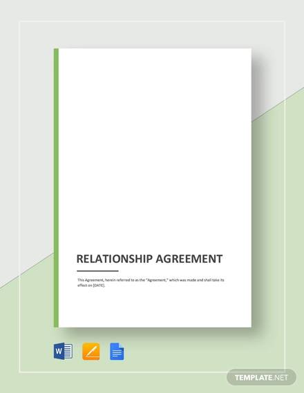 relationship agreement template