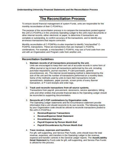 revenue in reconciliation statement in pdf