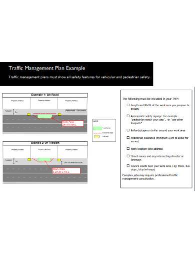 traffic management plan example