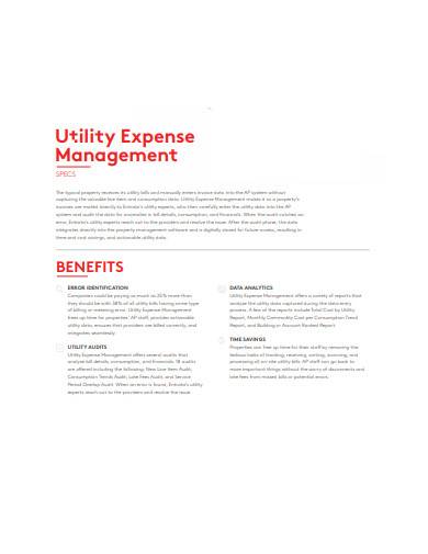 utility expense management template