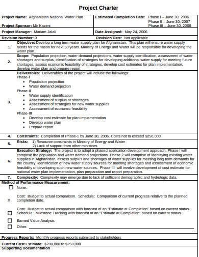 basic project charter