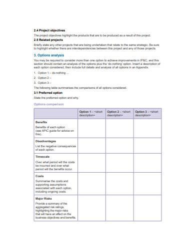 business case template