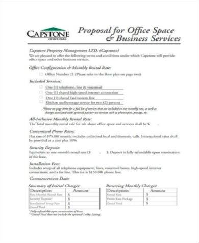 business service proposal sample