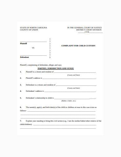 free-4-child-custody-form-samples-in-pdf-ms-word