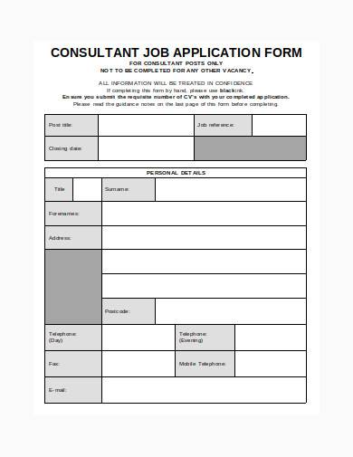 consultant form in doc