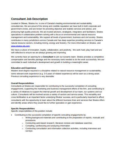 healthcare-consultant-job-description