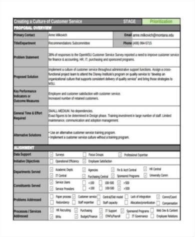 customer visit proposal