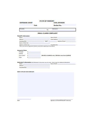 defendant information form template