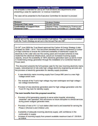 general business case sample