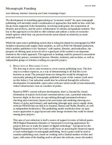Research Monograph Examples How To Read A Historical Monograph SNTE