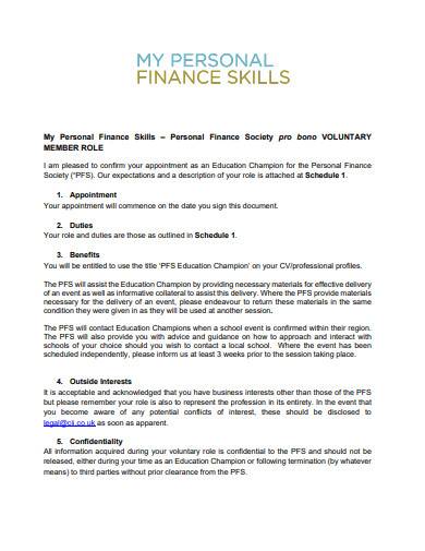 personal finance skills