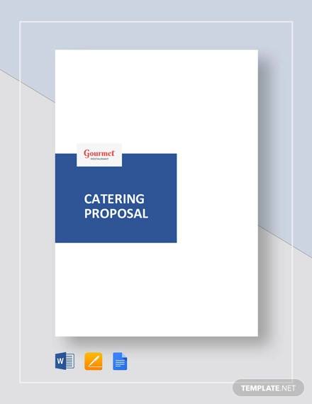 restaurant catering proposal template