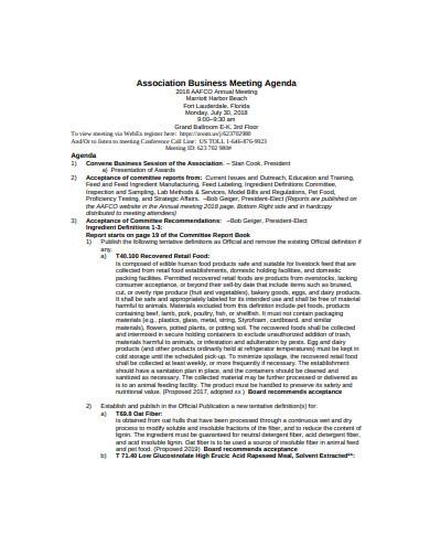 retail business meeting agenda in pdf