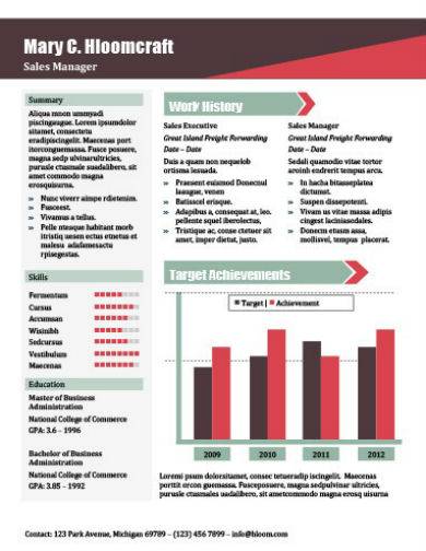 Infographic Cv Template Free