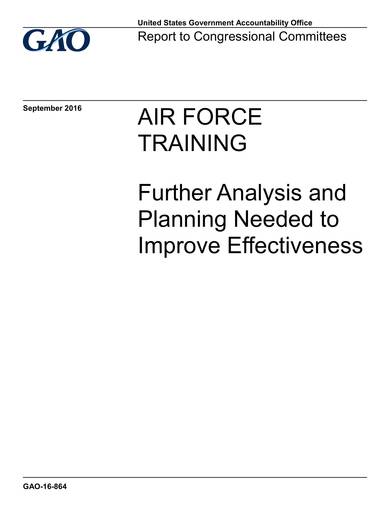 sample air force training analysis