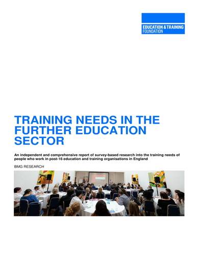 sample educational training needs analysis