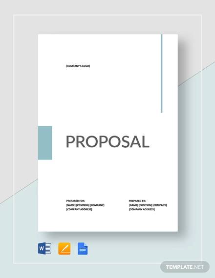 Sample Proposal Cover Page The Document Template Gambaran