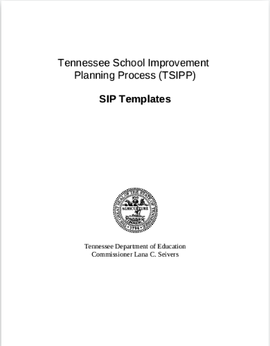 school improvement planning process template