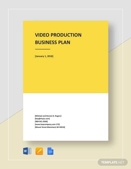 video production business plan template