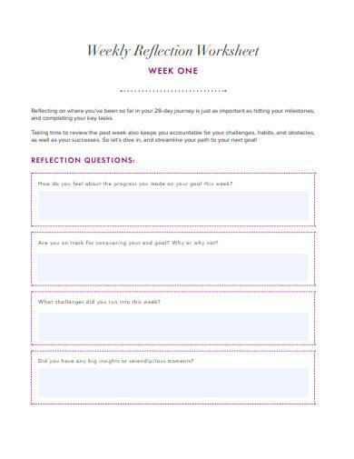 FREE 10+ Reflection Worksheet Samples in PDF | DOC
