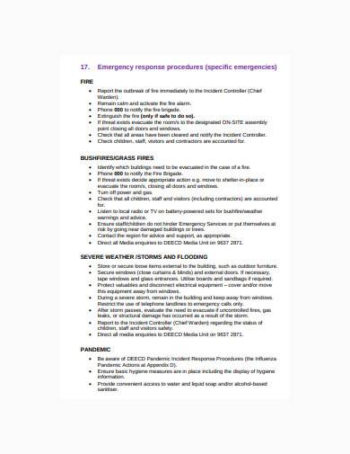 child care risk management plan in pdf