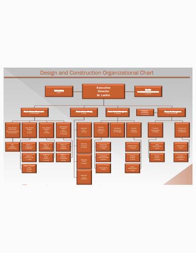 construction organizational chart template