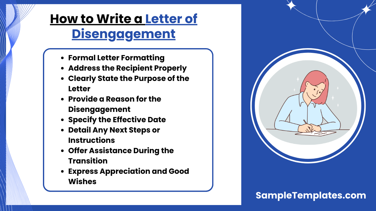 how to write a letter of disengagement