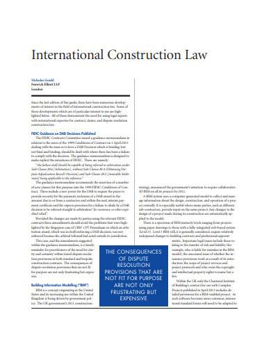 international construction law