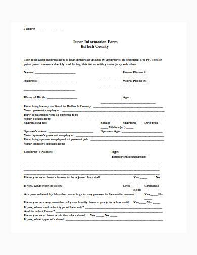 juror information form doc