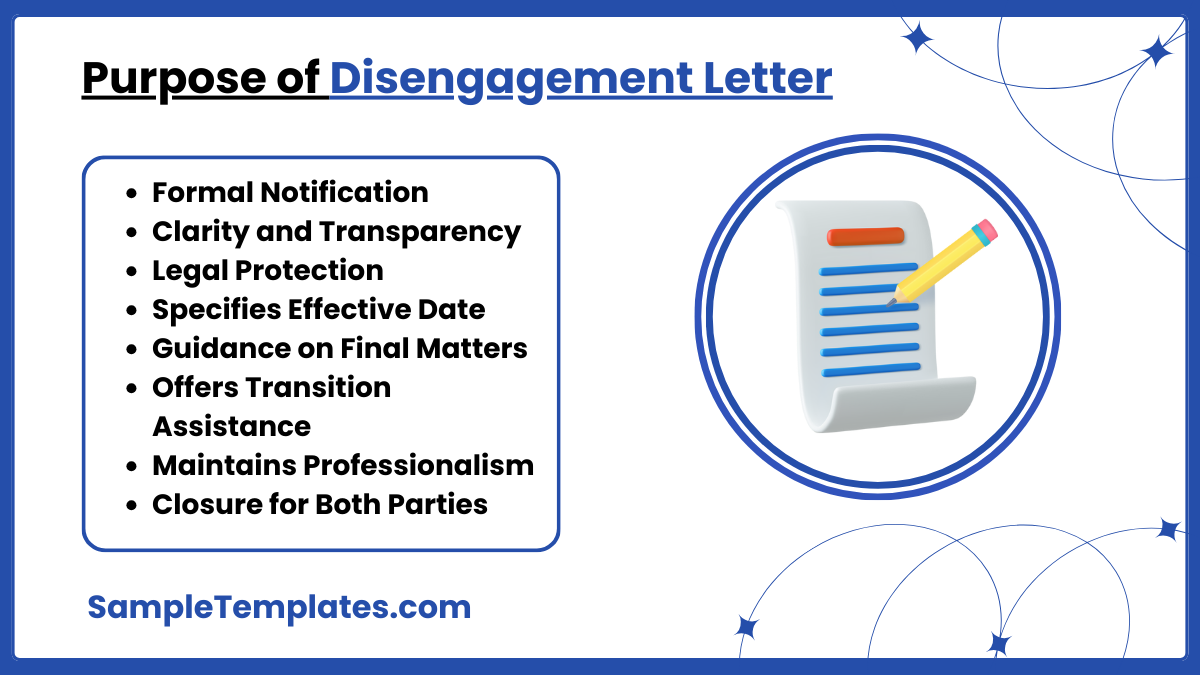 purpose of disengagement letter