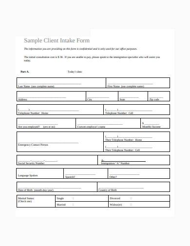 sample client intake form in pdf