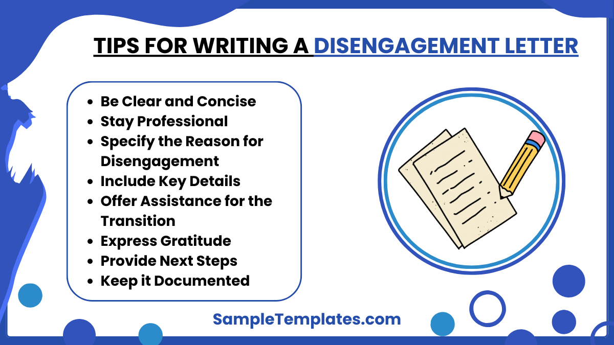 tips for writing a disengagement letter