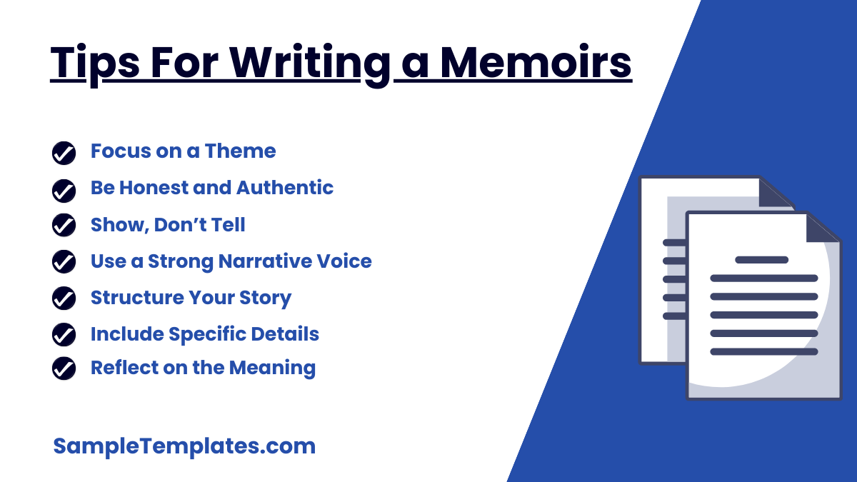 tips for writing a memoirs