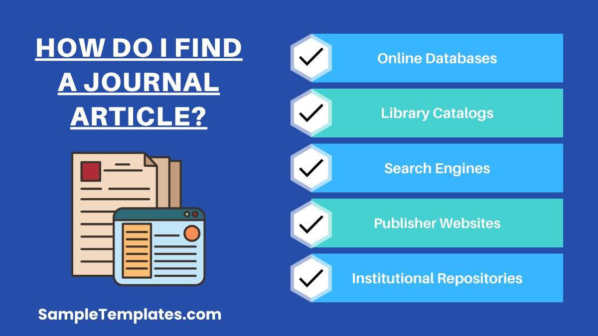 how do i find a journal article