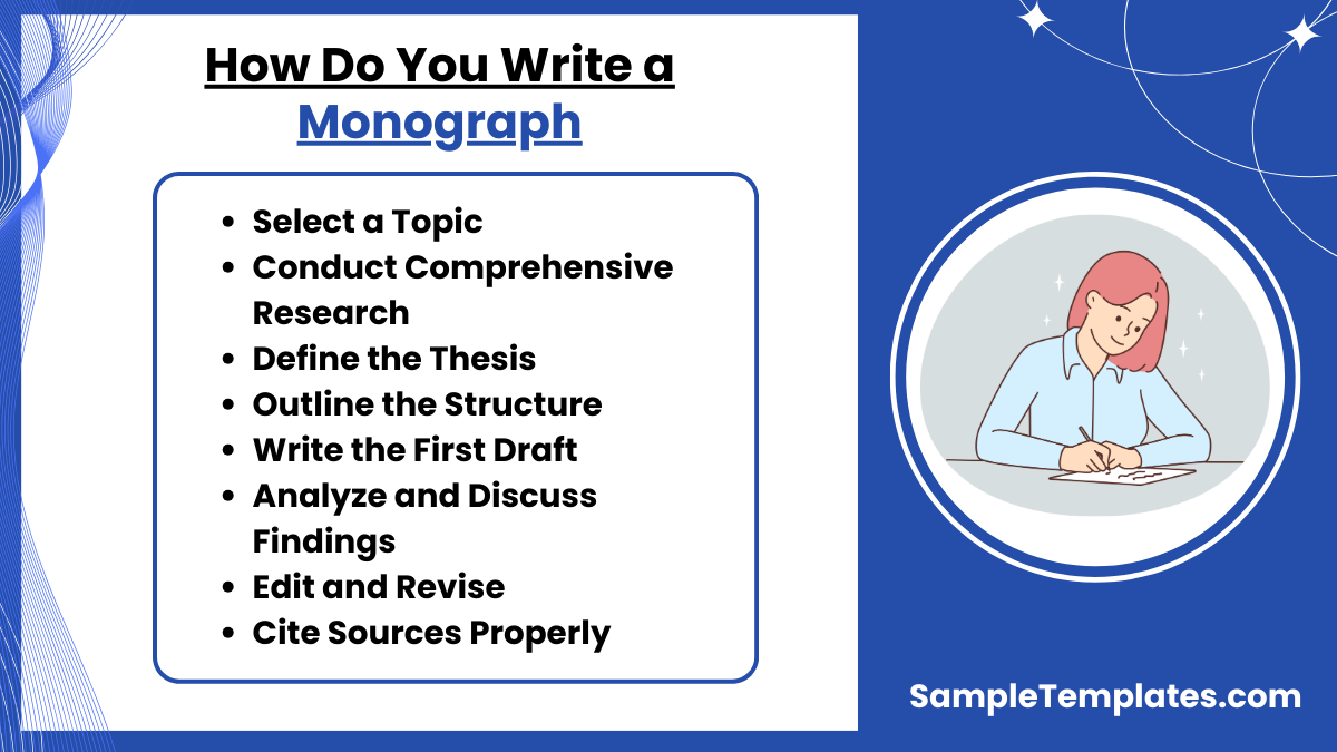 how do you write a monograph