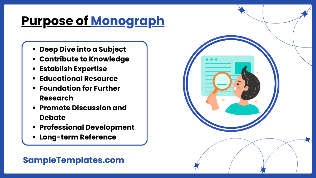 purpose of monograph