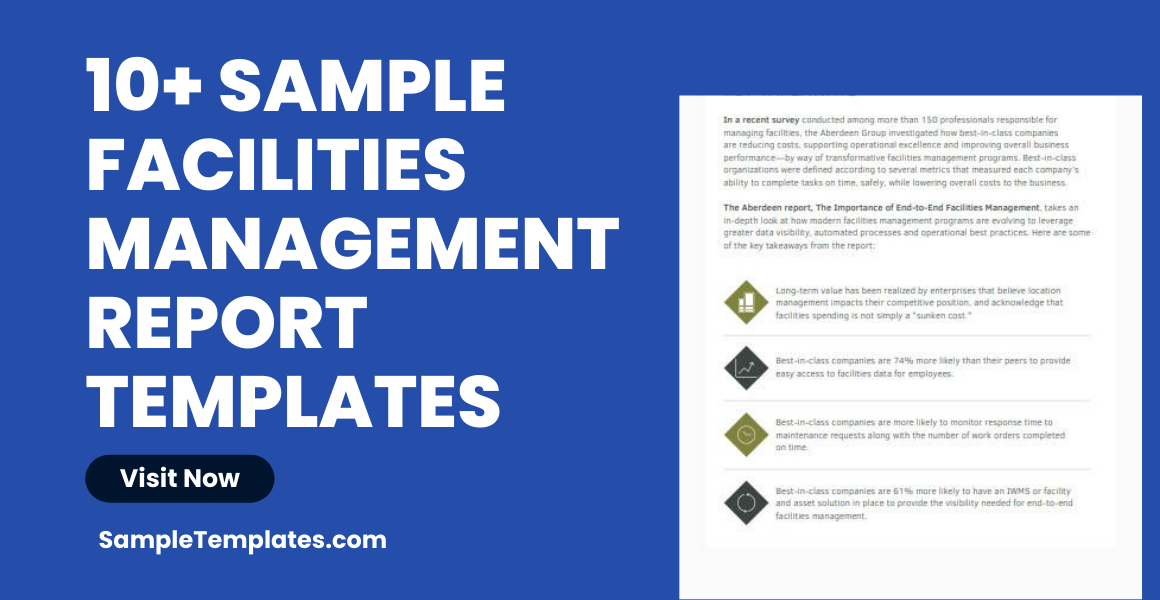 sample facilities management report templates