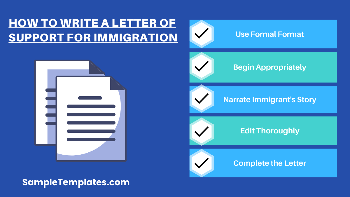 how to write a letter of support for immigration