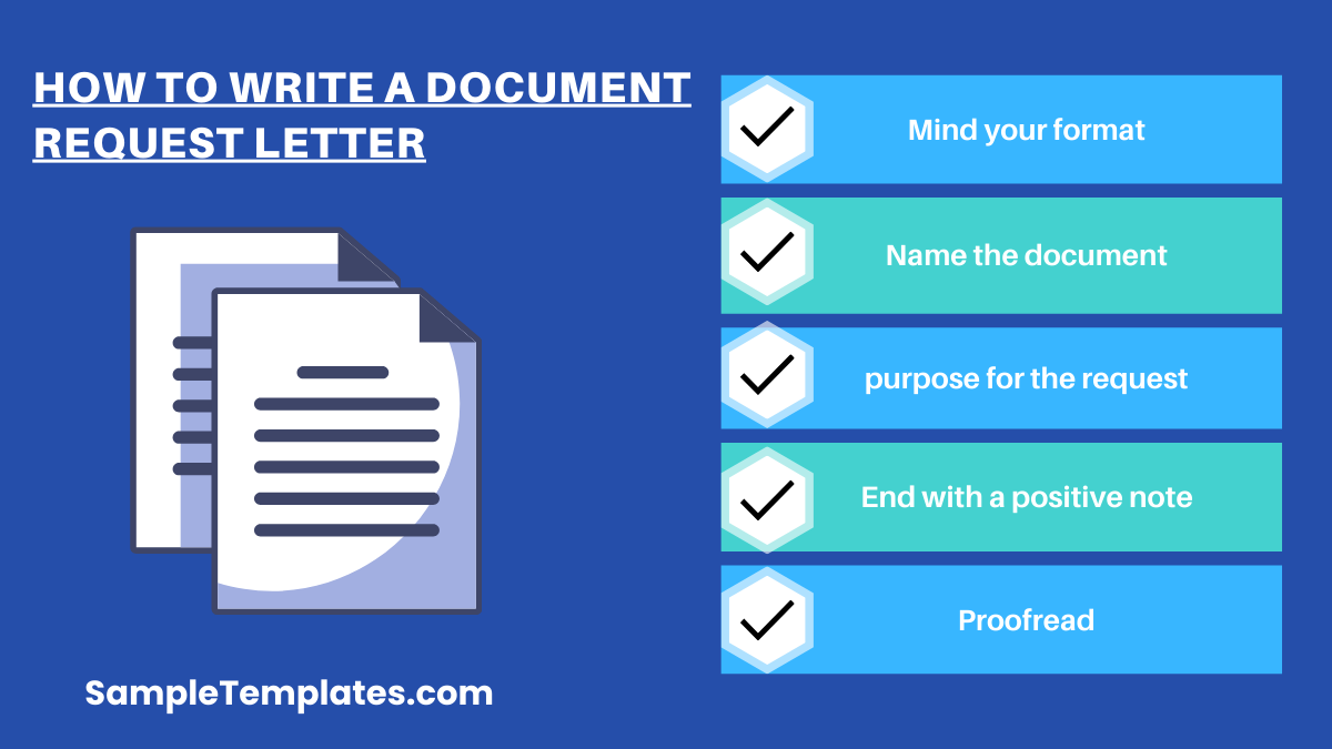 how to write a document request letter