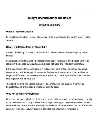 basic budget reconciliation template