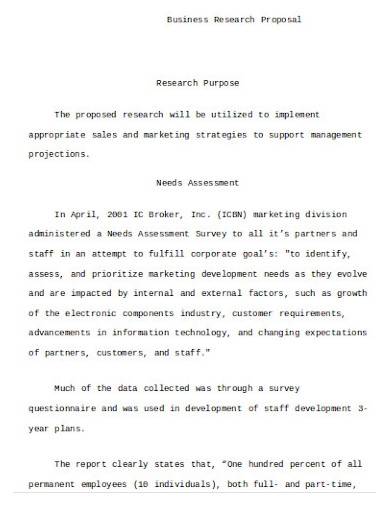 business research proposal template