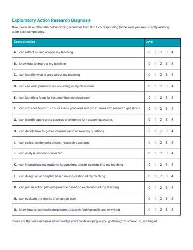 exploratory action research template