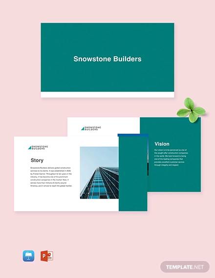 free sample construction company profile template