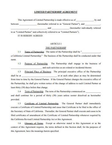 FREE 10 Limited Liability Partnership Agreement Samples In PDF MS Word