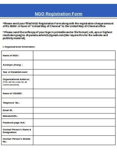 ngo registration form template