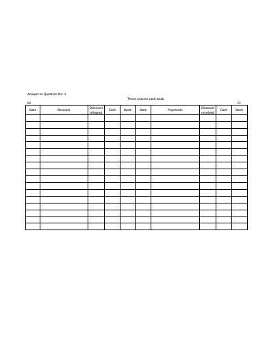 printable cash book template