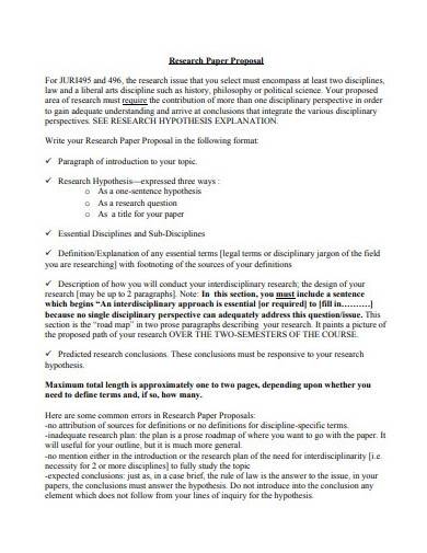 research paper proposal template