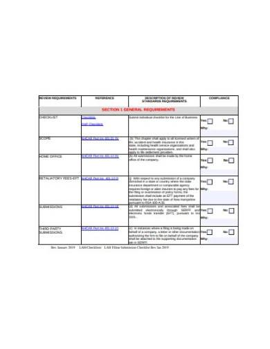 sample annuity review checklist template
