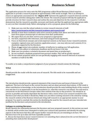 phd in business administration research proposal sample