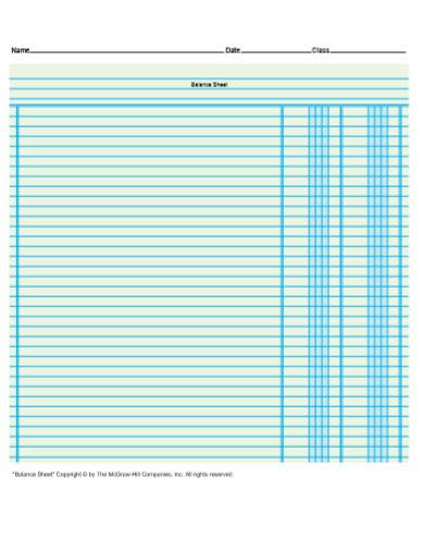 simple accounting worksheet